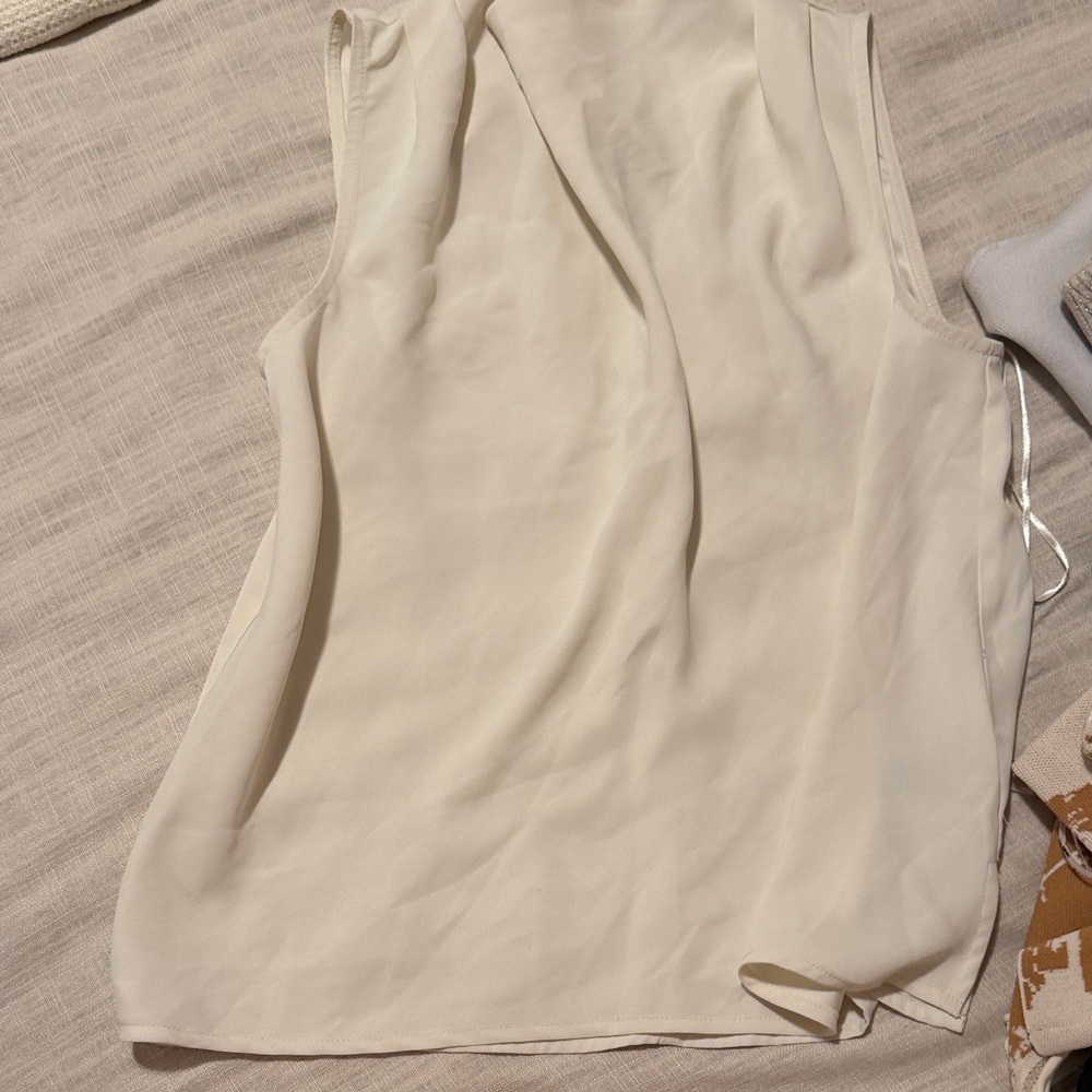 INC International Concepts Off-White Blouse